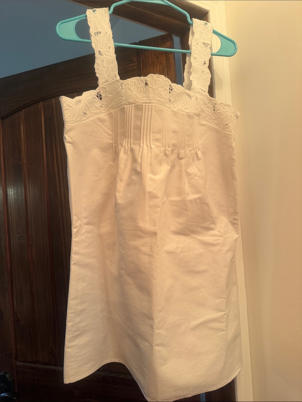 Jcrew Women's White Lace-Trim Sundress